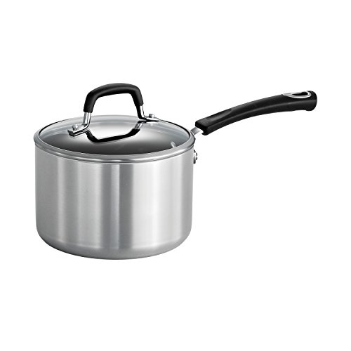 Tramontina Style Aluminum Nonstick Sauce Pan, 3-Quart, Mirror Polished, Made in USA