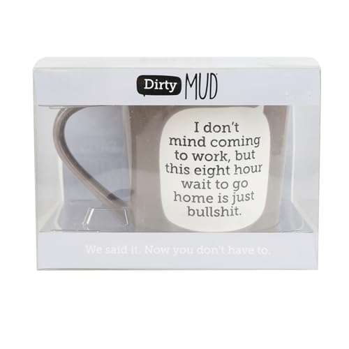 Taza de café de gres gris 16 oz Enesco miniatura 3
