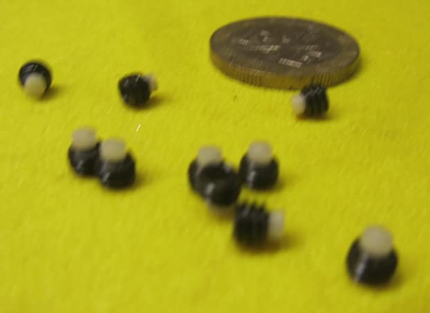Black Oxide Steel Nylon Tip Set Screw 8-32 x .125" Thread Length 20 pcs