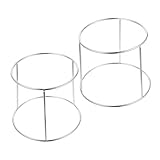 TOYANDONA 2stücke Serviertablettständer Aus Edelstahl Leicht Transportierbar Für Imbisse Und Haushalte Praktischer Tisch Meeresfrüchteständer Für Teller Und Tabletts