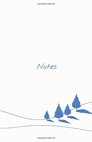 Notes: Notebook, Plain, 5.5 x 8.5, 120 pages, Winter, Blue