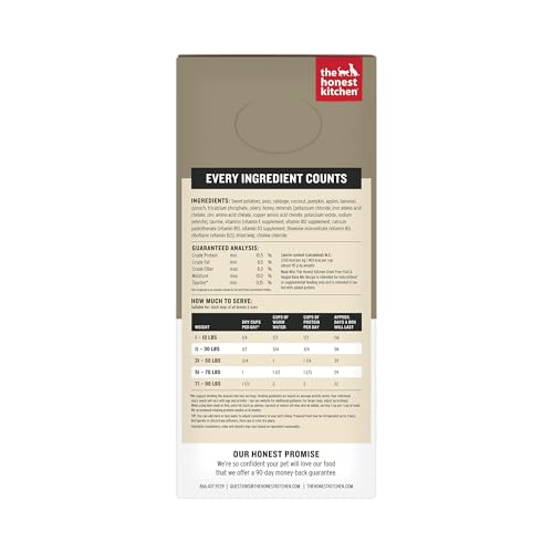 Image of The Honest Kitchen Human Grade Wholemade Dehydrated Grain Free Fruit & Veggie Base Mix Dog Food (Just Add Protein), 7 lb Box