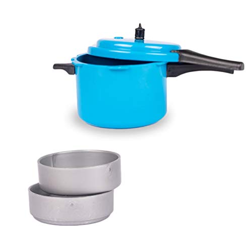 Ratna’s Toy Cooker Miniature Household Kitchen Appliances Pretend Play Toy for Kids (Blue)