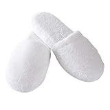 NON-SLIP SOLE:Each slipper ensures that house guests will be safe from slipping in the bathroom or on any other wet surface. Keep a basket full of slippers by your front door so guests can slide on a pair when entering. COMFORTABLE TO WEAR AND WASH E...