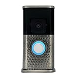 Hammered Video Doorbell Cover (Compatible with Ring 3, 3 Plus, 4, Battery Plus, and Battery Pro) (Antique Pewter)