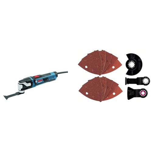 Bosch Multiherramienta, Negro/Azul, Karton + Juego universal, 13 piezas