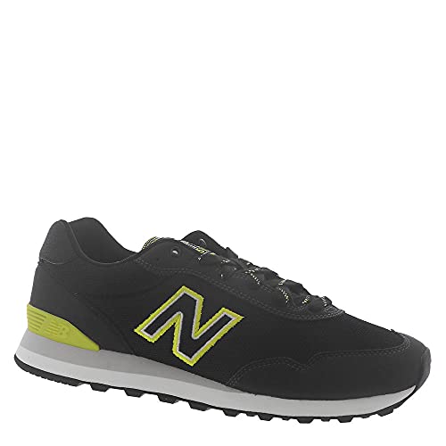 Image of New Balance Men's 515 V3 Sneaker, Black /Sulphur Yellow, 14 Wide