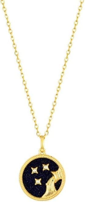 Signe en or astrologique : collier argent 925 porteur de sens unique