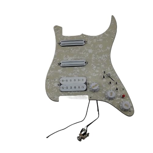 ギターピックアップ ハムバッキングピックアップ プリインストールワイヤリングガード HSSギターワイヤーハーネス プッシュプルシングルカッターセット