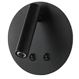 Design elegante e versatile: Disponibile in due colori classici, bianco e nero, questo applique si adatta perfettamente a qualsiasi stile di arredamento, dal moderno al tradizionale.
