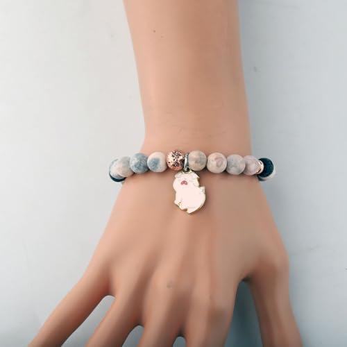 CHOORO Pig Jewelry Pink Pig Charm Bracelet Pig Gift Pig Lover Gift Pig Mom Gift4