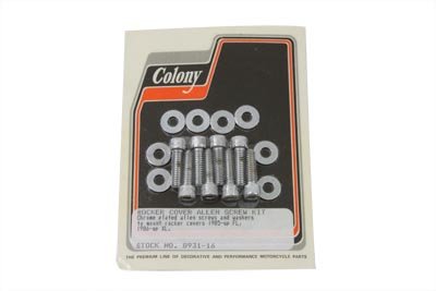 V-Twin 8931-16 - Rocker Box Cover Allen Screw Chrome
