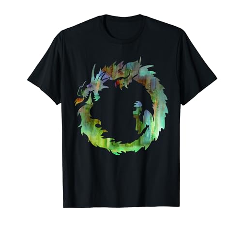 Diseño de arte metafísico del dragón de Ouroboros Camiseta