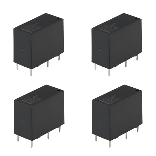 YINETTECH 4X Relais de Puissance 5 Broches ALQ124 24V 10A pour Montage sur Circuit Imprimé Ou sur Support pour Appareils électroménagers
