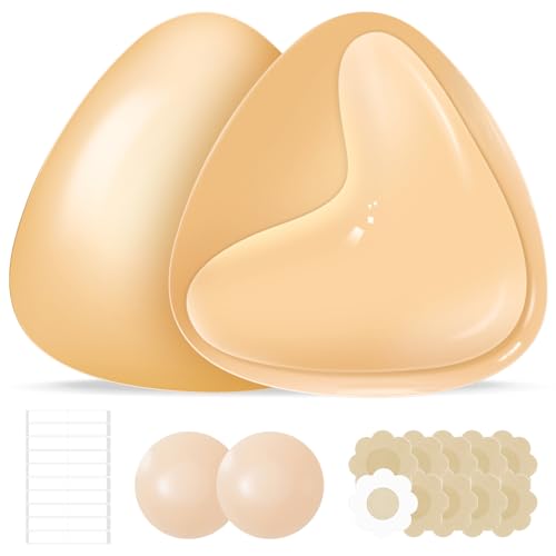 Image of Invisible Sticky Bra Push Up, Double Sided Sticky Bra, Reusable Adhesive Bra Inserts for Women Bikini Wedding Dress
