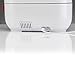 BONECO 1 Gallon Whisper Quiet Cool Mist Ultrasonic Humidifier for Large Room with LED Light, Control Knob, and Essential Oil Holder, White
