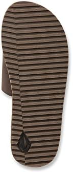 Volcom Men's Recliner Slide Sandal, Brown, 7 | Image 1