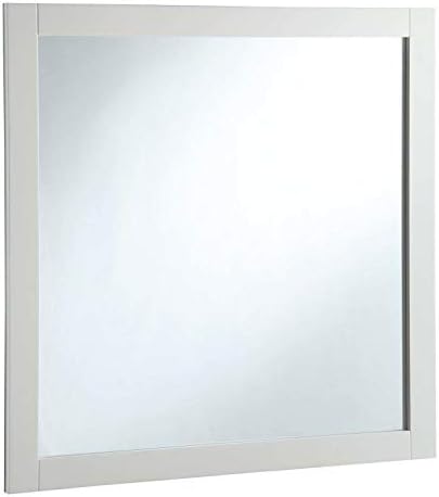 Design House Shorewood 547224 30-inch Vanity Mirror, Semi-Gloss White