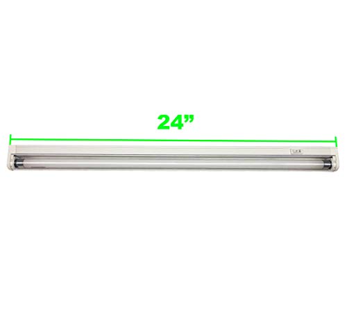 Viavolt 2 Ft.t5 High 1-Bulb Output Fluorescent Grow Light Fixture, White, V21 (V21) #TOP1