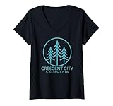 Photo Gallery donna crescent city california retro redwood coast adventure 707 maglietta con collo a v Photo Gallery donna crescent city california retro redwood coast adventure 707 maglietta con collo a v
