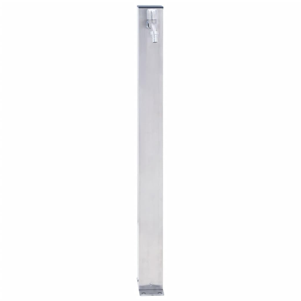 Colonne à eau de Jardin 100 cm acier inoxydable carré pour Arroser Fleurs Laver Mains