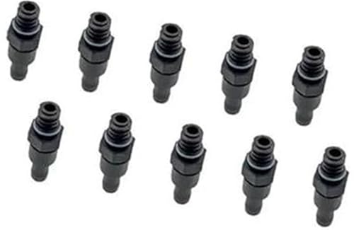 ZAPYVET Válvula PCV de escape coche, for DODGE, Dart Journey, Jeep, Cherokee Patriot Compass Renegade, Chrysler, 200 10-20 05047063AA Válvula Pcv de ventilación del cárter(BLACK 10 PCS)