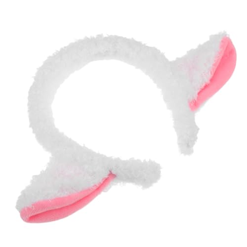 MUSISALY Diadema de Animal Orejas de Cordero, Diadema de Peluche de Oveja de Color Claro, Tamaño Único, Ligera y Cómoda, para Cosplay y Fiestas Infantiles, Accesorio Disfraz Oveja