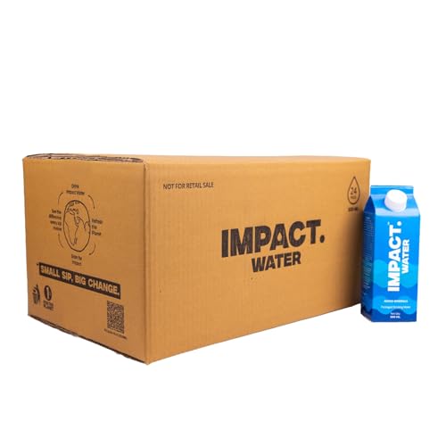 Image of Impact Water Premium Mineral-Enriched Drinking Water (500ml, Pack of 24) | Eco-Friendly Paper Carton | 100% Recyclable, BPA-Free | Safe & Sustainable Packaging
