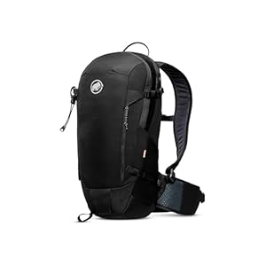 Mammut Lithium 15 | Kleiner Outdoor Rucksack, Wanderrucksack für Damen und Herren, Leichter Sportrucksack, Zum Trekking und Wandern, Trinksystem-Kompatibel | Black, 15l