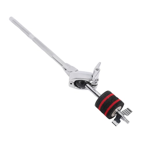 Extensión de brazo para platillo de batería, brazo extensible de acero al carbono ajustable con abrazadera y mecanismo de inclinación para configuración de percusión miniatura 5