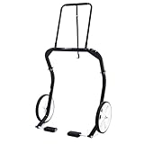 Black Ice Snowmobile Dolly Lift 750 lb. Capacity Easy Move Tires and Leverage Handle for Garage or Shop