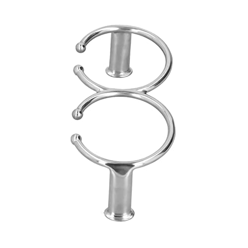 Porte-gobelet double anneau ouvert à base solide pour voiture