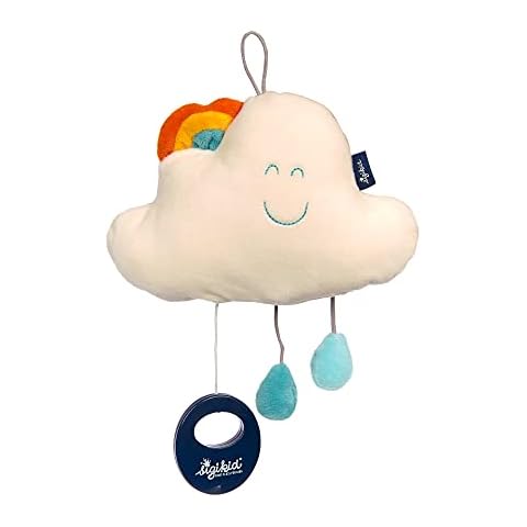 SIGIKID 42443 Spieluhr Wolke Blue Mädchen und Jungen Babyspielzeug empfohlen ab Geburt weiß/mehrfarbig Cover
