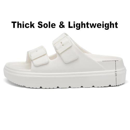 Image of TIKVAW Women's Platform & Wedge Sandals with Arch Support for Woman Slides Comfort Lightweight Outdoor Slippers Ultra Cushion