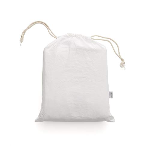 Parure de lit de luxe Bedfolk 100% percale lavée coton Snow Super King