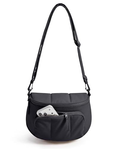 Image of BAGSMART Crossbody Bags for Women, Puffer Cute Bum Bag with Pouch, Quilted Hobo Bag for Daily Travel College