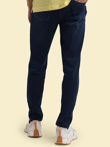 Image of Rupa Bumchums Men's Relaxed Fit Natural Denim Loungers with Adjustable Flat Drawstring