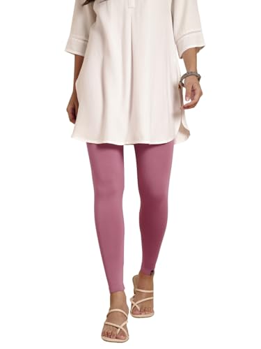 Image of TWIN BIRDS Women Viscose Ankle Leggings | Stretchable Kurti Wear Bottom