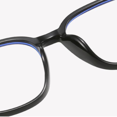 Image of Shiratori Square Blue Light Blocking Glasses for Women Men, Lightweight Frame Anti Eyestrain Computer Glasses