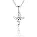 Collana In Argento Sterling Con Pendente A Forma Di Angelo Per Bambini immagine