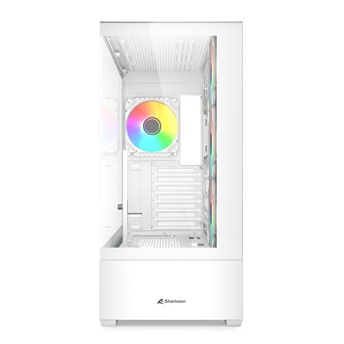 Gabinete Sharkoon AK6 RGB para PC ATX Blanco miniatura 2