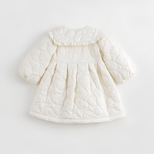 marc & janie Girls Lace Lapel Long Jacket Long Sleeve Bubble Sleeve Snap Button Outerwear Cute Fashion Tops 2312173