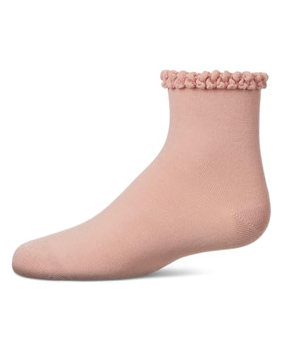 MeMoi Girls' Bubble Stitch Welt Anklet Socks2
