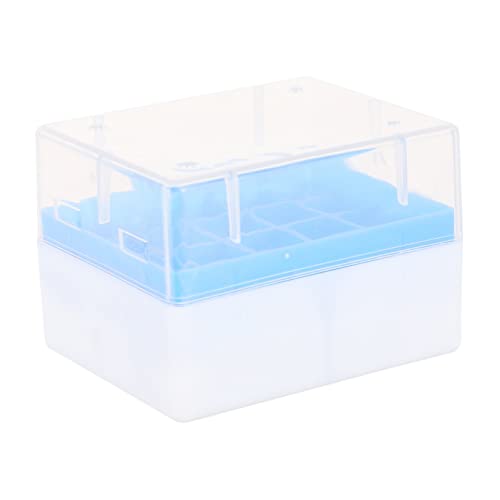 NAMOARLY Plastic Freezing Test Tube Box 20 Grid Storage Bin Dividers Box Rack for Cold Tubes Color
