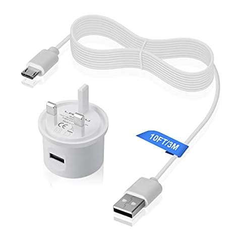 Power Cable for Nest Thermostat,AIEVE Power Supply Charger Adapter Extension Cable Accessories for Google Nest Learning Thermostat 3rd Generation,Google Home Mini,Blink Indoor Camera and More(3M) Cover