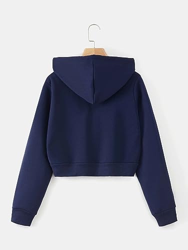 Image of Crop Hooded Sweatshirt for Women Winter Wear Crop Hoodie