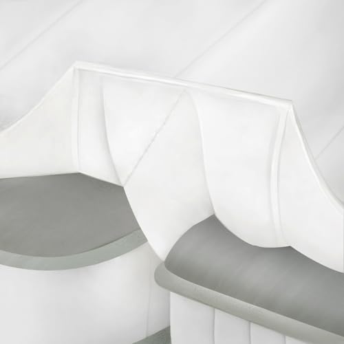 Nqdrax 3-in-1 Bed Bridge Twin to King with Fitted Sheet|Split King Gap Filler for Adjustable Bed| 78x 75|White (Patent Licensing)