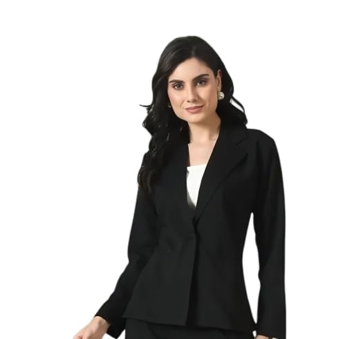 Womens' Lyocell Solid Formal Blazers-picture-36