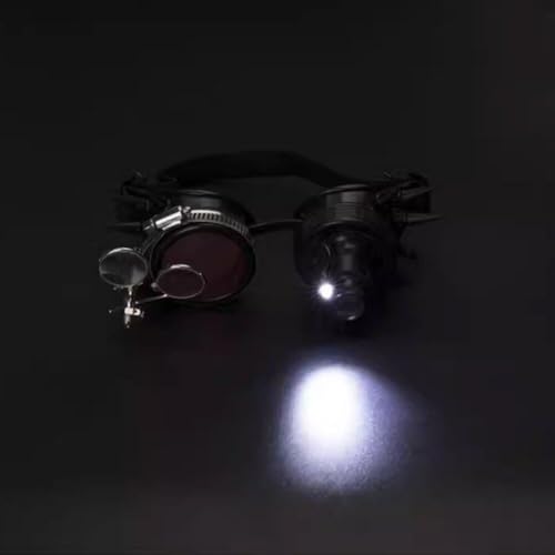 Lunettes à rivets vintage steampunk rondes et rétro style gothique