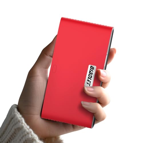 Ultra Mini Pocket Projector - DLP Smart Projector with WiFi and Bluetooth: Built in Battery/Apps/Speaker, 4K/1080p Support, Auto Focus & Keystone Correction for HDMI, USB, TV Stick, iPhone, Android